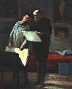 Honore  Daumier Advice to a Young Artist France oil painting reproduction